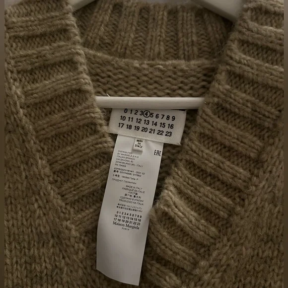 NWT Maison Margiela Alpaca Knit Vest Size Small